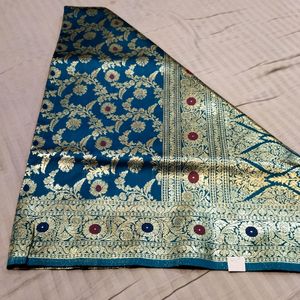 Banarasi Silk Saree With Blouse Pis