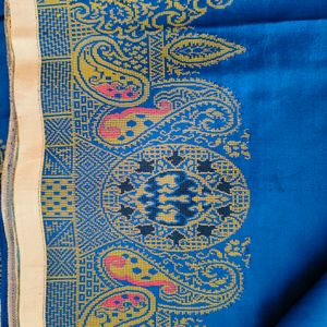 Pure Soft Silk Royal Blue Saree