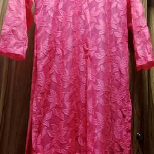 Fluorescent Pink Kurti