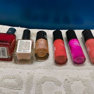 Combo Of 6 Branded Nail Polish