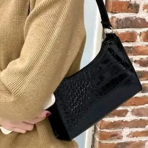 Black Sling Bag Cute Leather