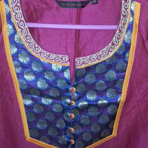 Purple Rangmanch Kurta