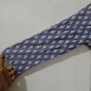 Blue Printed Kurta