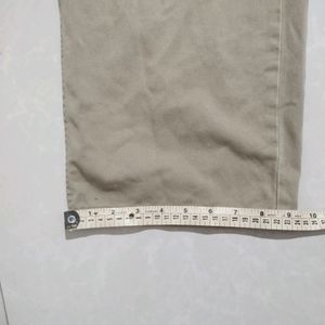 Khaki Colour Loose Fit Cotton Pants