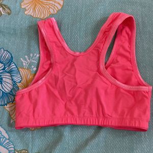 AJIO Hot Pink Sports Bra