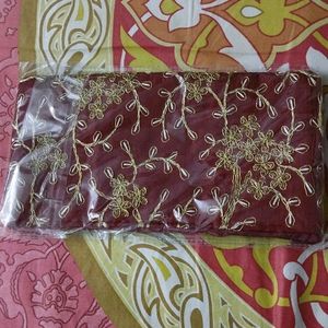 Silk Jewellery Zipper Pouch