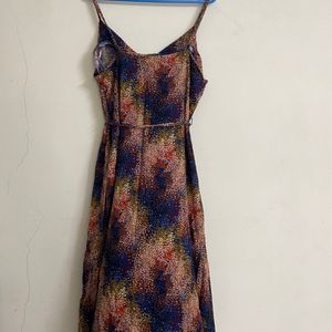 Speckled Multi Colour Viscose Slip Dress