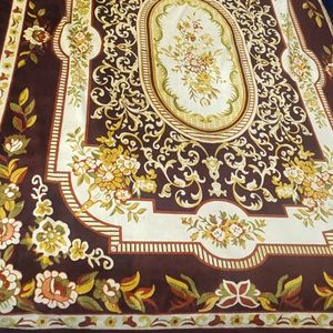 Brown Printed Winter Single Bedsheet