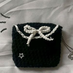 Cute Crochet Pouch Or Earphone Case