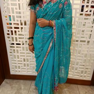 🥻 Women Partywear Heavy Saree 🥻