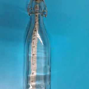 Clear Glass Bottle - Square Shape