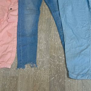 Combo Of 3 Branded Good Quality Denims Jogger Pant