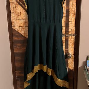 Green Kurta With Gota Patti