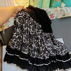 Black Net Skirt