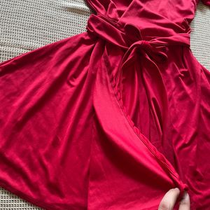 Red Wrap Dress