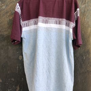 Mens XXL Tshirt Maroon And White