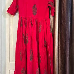 Lavanya The Label Red Kurta - Medium