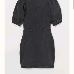 Charcoal H&m Bodycon Dress