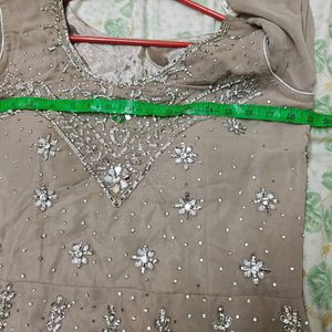 Lehenga Choli With A Line Top