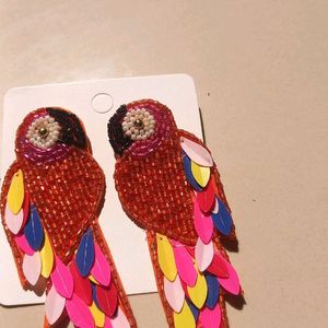 parrot earrings