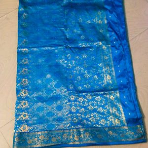 Blue Colour Pure Kanchipattu Saree