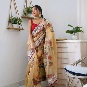 Pure Organza Saree For Women