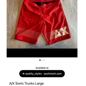 ARMANI EXCHANGE A|X Blue Shorts