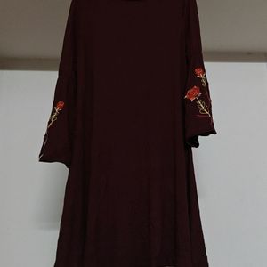 Maroon Dress By Chumbak