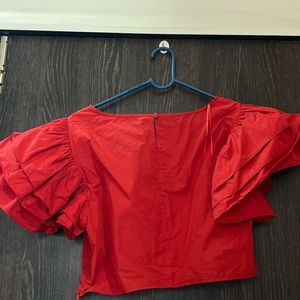 Zara Butterfly Sleeves Top