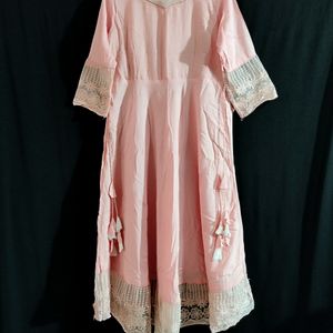 Women Pink Ethnic Kurti