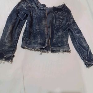 Denim Jacket For Women Without Zip