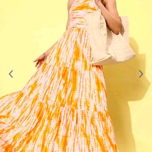 Myntra Shibori Dyed Maxi