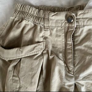 Beige Cargo Shorts