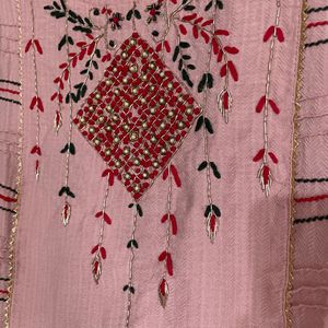 Pink Handwork Kurti