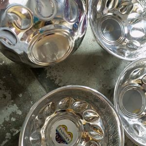 Four Stainless-steel Bowls