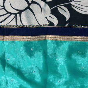 Sea Green Embellished Saree