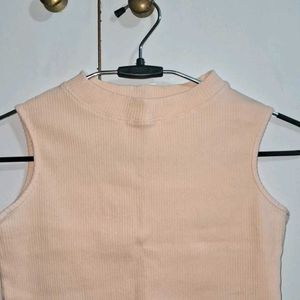 Peach Crop Top