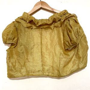 Imported Crop Shinny Shrug