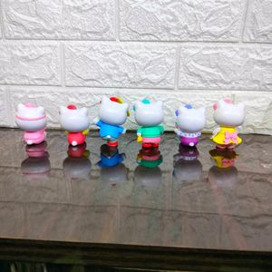 Combo Mini Hello Kitty Figure 6 Pcs