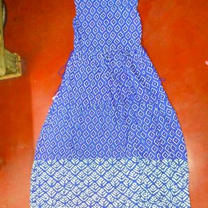 Blue Dress(Ankle Length)