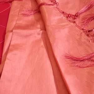 Silk Saree With Beautiful Tassels