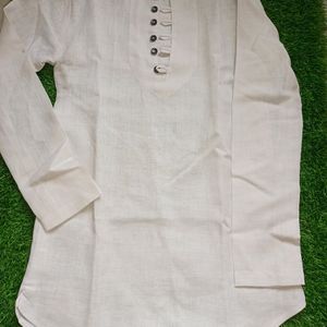 White Short Ehenic Kurta