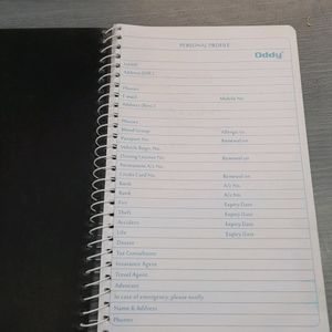 Clourful Spiral Diary Cum Notebook