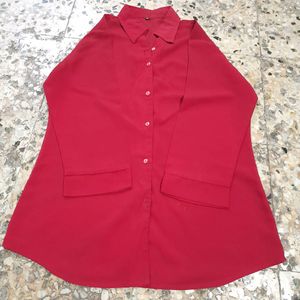 Cool Red Shirt For Girls Wear!!