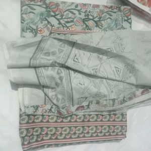 Cotton Rayon With Dupatta Suit