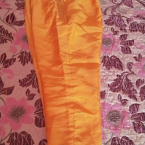 Organza Yellow Kurta Pant & Dupatta Set