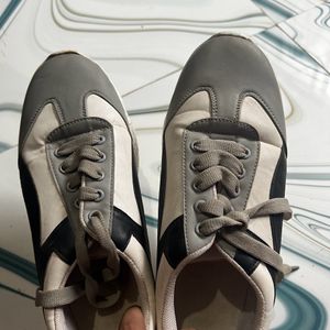 Black White Grey Casual Shoes