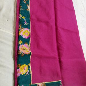 Flower Border Saree.