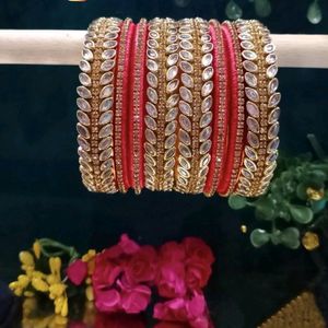 Handmade Thread Work Bangles Set