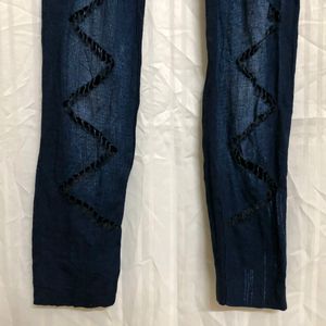 Fancy Stylish Blue Jeggings